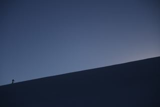 Skinning up Hill Early Morning, Spring Semester in the Rockies-1 (SSR-1)