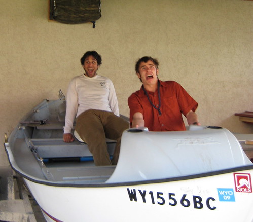 Sandy Bandhu and Jared Pangretic, NOLS RM interns