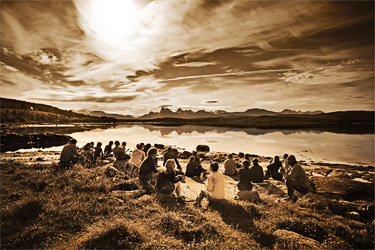 NOLS Scandinavia dining view