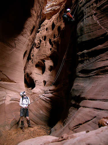 Rappelling into the slots