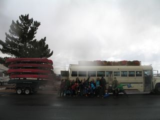 A rainy but excited departure!
