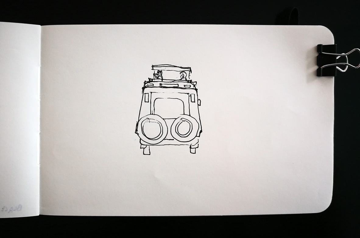 Safari Jeep sketch