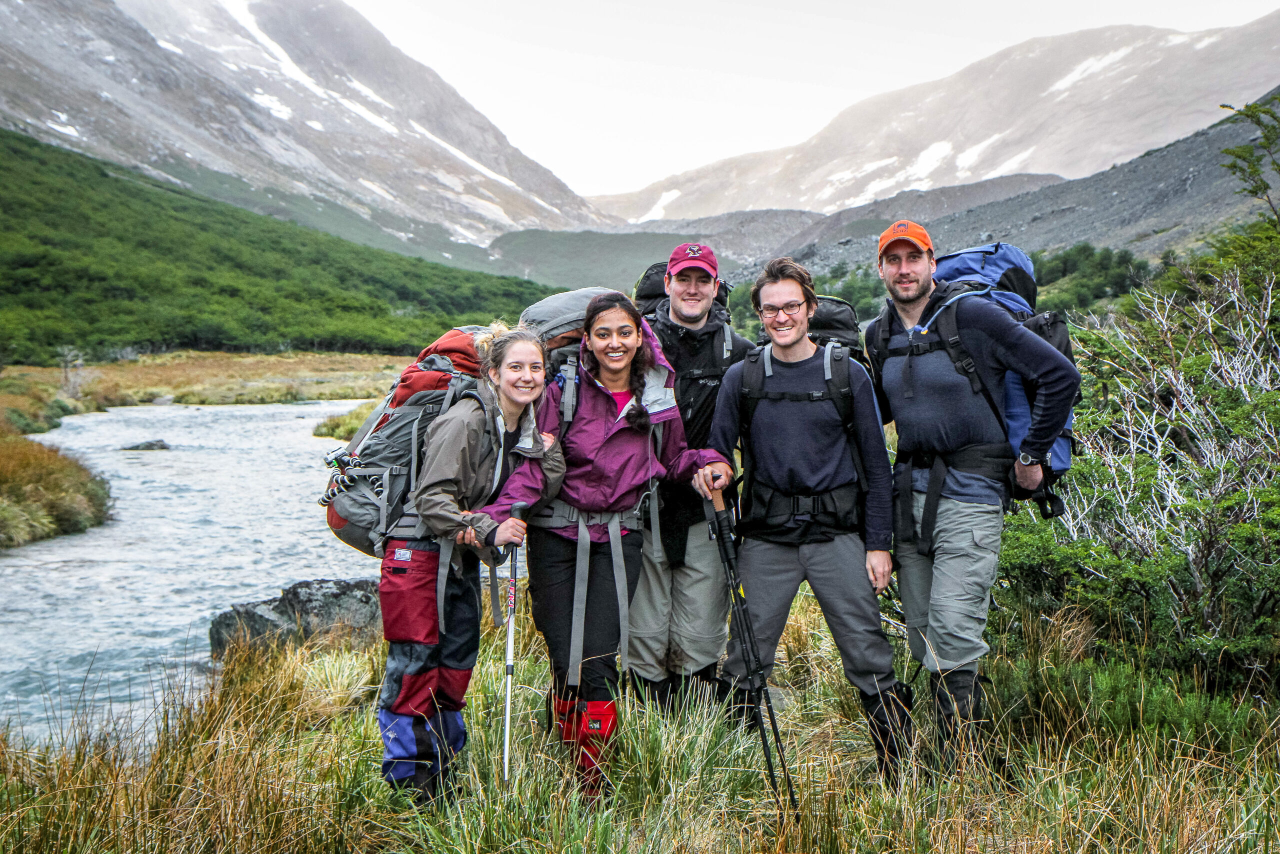 Must reference courtesy of Alex Chang - Cornell Leadership Expedition in caption. NOLS Pro Leadership trip in Patagonia rocky