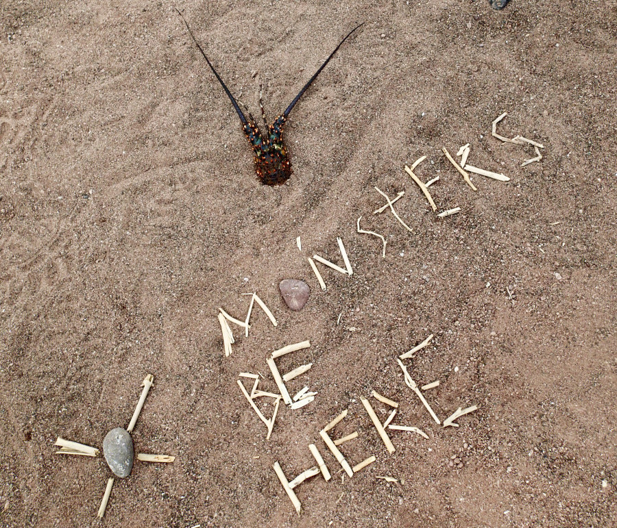 Decorating at the beach
