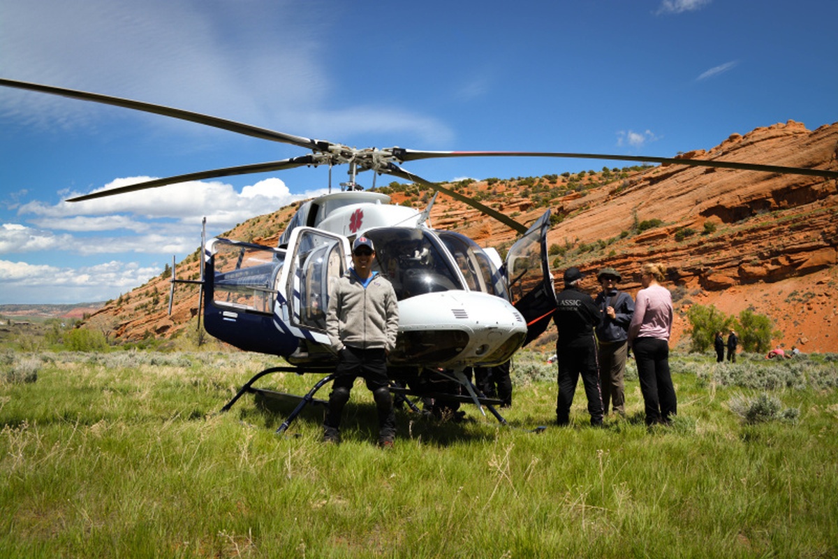 WEMT scenario helicopter