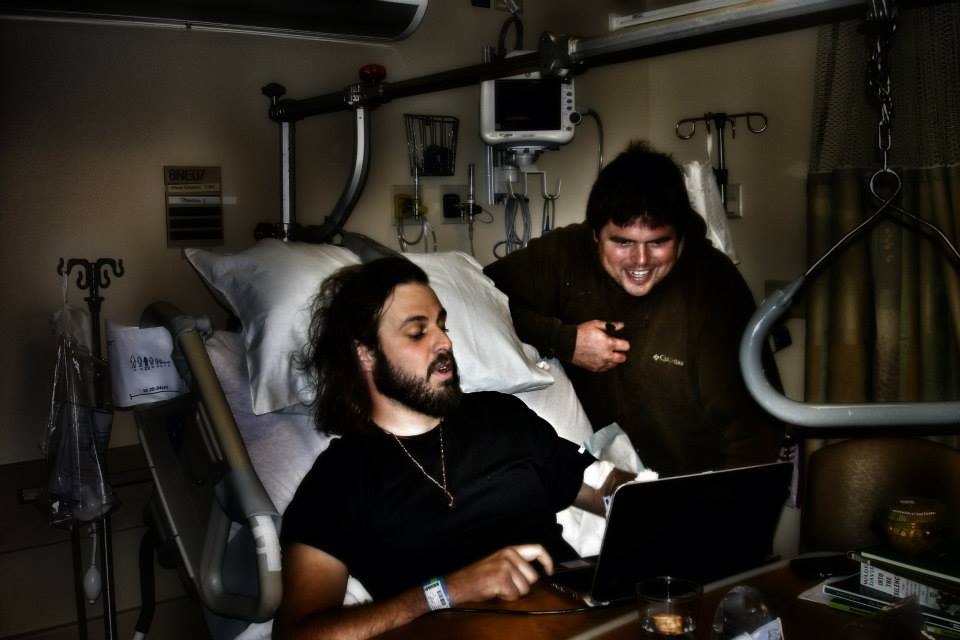 Eric Thompson in the hospital