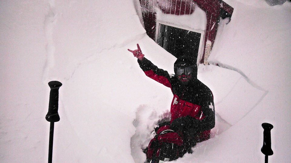 Eric Thompson on Ski Patrol