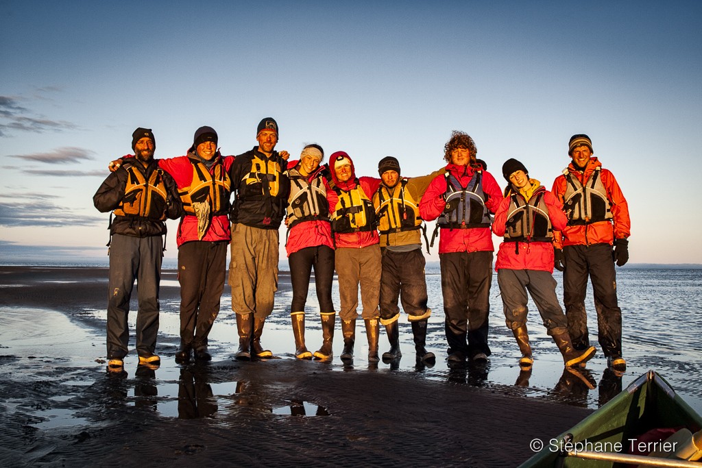 The nine course members