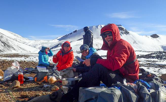 Instructor course in the Wrangell Mountains, Wrangell-St. Elias National Park, in Alaska.